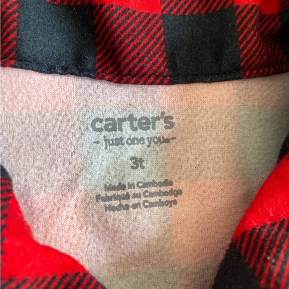 Carters plaid pajamas - Picture 2 of 3